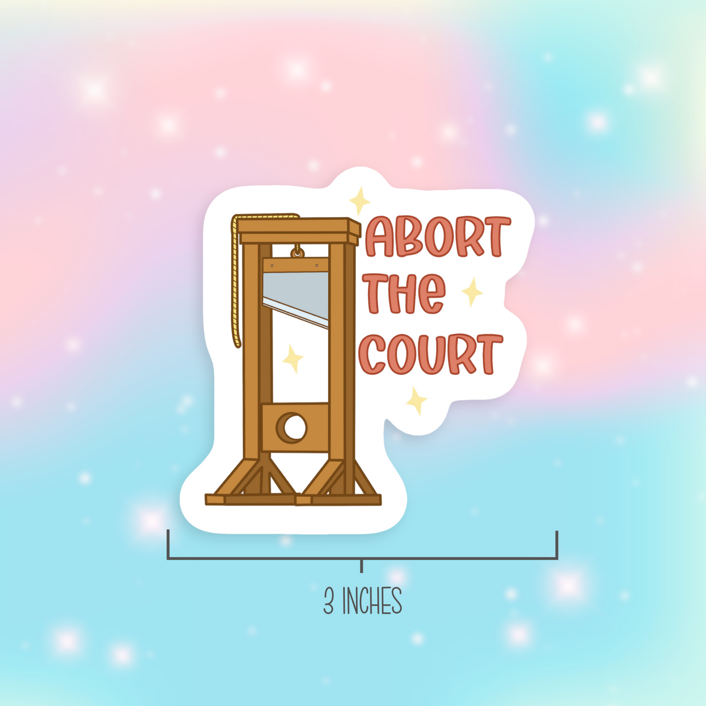 Abort the Court Vinyl Sticker