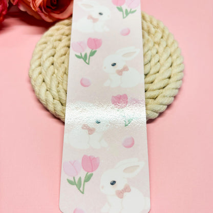 Coquette Rabbit Bookmark, Cute Girly Bookmark, Pink Bow Bookmark, Handmade Gifts for Book Lover, Booklover Bookworm Gift, Soft Girl Bookmark