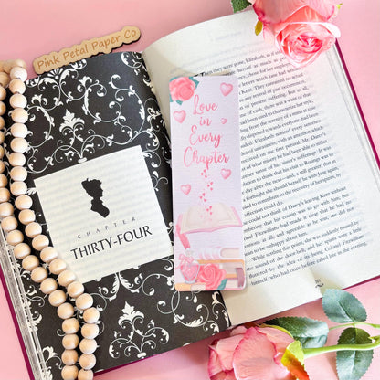 Valentine Coquette Bookmark Set, Girly Bookmark, Bows Bookmark, Handmade Gifts for Book Lovers, Booklover Romance Gifts, Soft Girl Bookmark